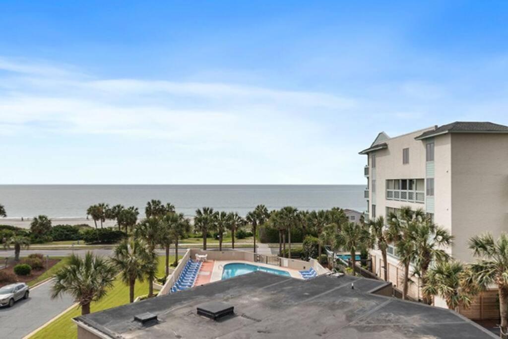Cabana Palms - Oceanfront Renovated King Bed Sauna マートルビーチ エクステリア 写真