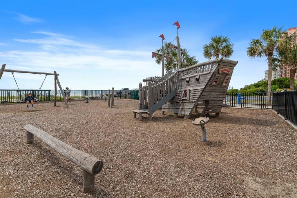 Cabana Palms - Oceanfront Renovated King Bed Sauna マートルビーチ エクステリア 写真