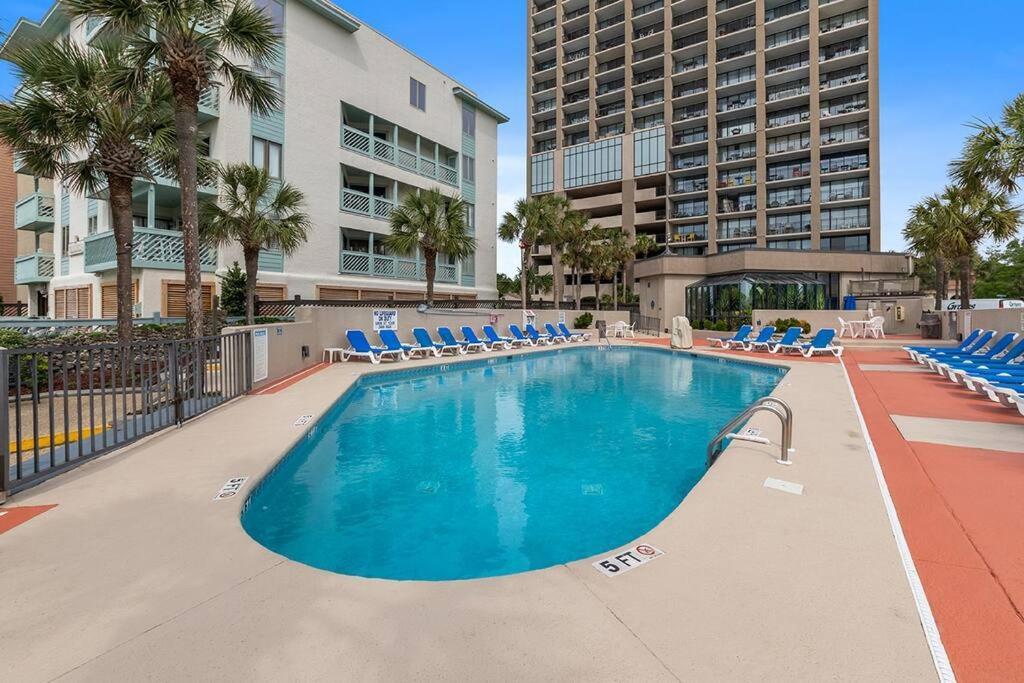 Cabana Palms - Oceanfront Renovated King Bed Sauna マートルビーチ エクステリア 写真