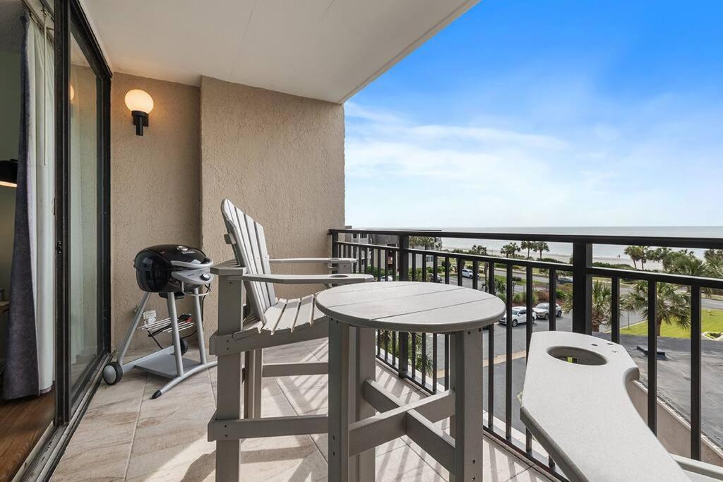 Cabana Palms - Oceanfront Renovated King Bed Sauna マートルビーチ エクステリア 写真